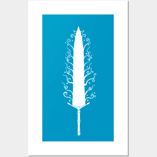 Bloodborne inspired Holy Moonlight Sword Posters and Art